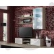 Стінка для залу CAMA SOHO 5 з тумбою тв 190x185x43 Дуб сонома мат/Білий глянець ПОЛЬЩА 129308