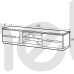 Тумба RTV Montenegro Szynaka Meble 163x38x42 (MONTENEGRO_25) 002026