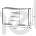 Комод Wenecja Szynaka Meble 145x90x38 (KOM06_WEN) 000085