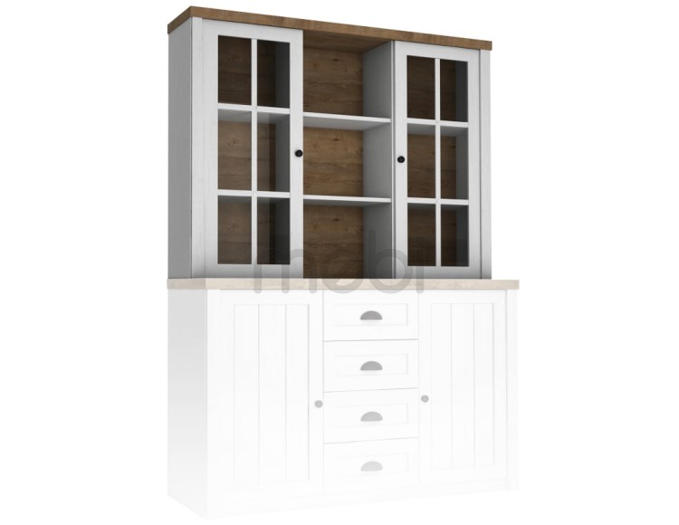 Надбудова для комоду Prowansja Gała Meble 130x111x35 (Prowansja W2D) 001476