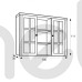 Надстройка для комода Prowansja Gała Meble 130x111x35 (Prowansja W2D) 001476
