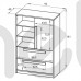 Комод Drop ML Meble 92x141x40 (DROP 0701) 002788