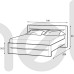 Кровать 160 Desjo Szynaka Meble 180x90x208 (DESJO_53) 000853