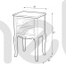 Прикроватная тумба с ящиками для спальни Rimini Livin Hill 41x67x31 (RIMINI 021) 143655 Прикроватная тумба с ящиками для спальни Rimini Livin Hill 41x67x31 (RIMINI 021) 143655