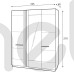 Шкаф с зеркалом Porti Szynaka Meble 165x210x60 (PORTI_73) 035680 Шкаф с зеркалом Porti Szynaka Meble 165x210x60 (PORTI_73) 035680