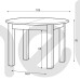 Раскладной стол Indus Szynaka Meble 105x76x105 (ST_INDUS) 064581