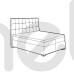 Континентальная кровать 140 Deniz Laverto 140x118x207 (DENIZ_140) 094812