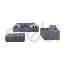 Комплект з крісла, дивана та пуфу Lazaro ELTAP 245x108x102x97x79x89x75x64x85x62x3x40 (LAZARO_ZESTAW) 114288