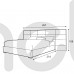 Большая двуспальная кровать для спальни 160 Levanter Halmar 214x108x267 (V-CH-LEVANTER_160-LOZ) 101164