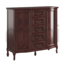 Двохдверний комод з ящиками для вітальні Gerard Latzke 137x119x47 (GER_KOM_3SZ/SK) 101064