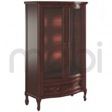 Елегантний скляний комод із ящиком для вітальні Gerard Latzke 96x156x47 (GER_KOM_2D/1SZ) 101066