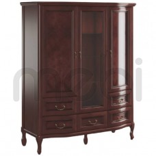 Тридверний скляний кмомд із ящиками для вітальні Gerard Latzke 137x156x47 (GER_KRED_3D/5SZ) 101015