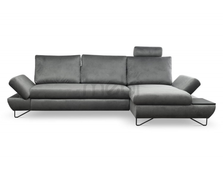 Правий куточок з функцією сну, ящиком для постільної білизни та узголів'ям Loft Meble Laski 284x89x166 (LOFT_PRAWY) 127503