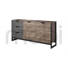Двохдверний комод з ящиками для вітальні Arden Meble Laski 161x78.6x39.6 (ARDEN_KOM_160) 113944