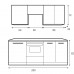 Кухонный гарнитур 200 Langen Gała Meble 200 (ZESTAW_LANGEN_200) 113848