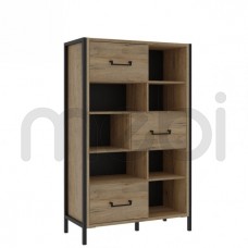 Практичний стелаж із тумбами для молодіжної кімнати Oriental Tree Forte 94,1x151,5x41,5 (HUDR424) 143050 Практичний стелаж із тумбами для молодіжної кімнати Oriental Tree Forte 94,1x151,5x41,5 (HUDR424) 143050