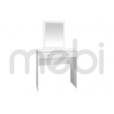 Практичний туалетний столик з висувними ящиками та дзеркалом для спальні Bijou ML Meble 80x140x39,8 (BIJOU_01) 142852