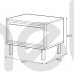 Комплект современных прикроватных тумбочек для спальни Nest Meble Laski 51.7x40.5x40.2 (SZAFKI_NOCNE_NEST) 143669 Комплект современных прикроватных тумбочек для спальни Nest Meble Laski 51.7x40.5x40.2 (SZAFKI_NOCNE_NEST) 143669