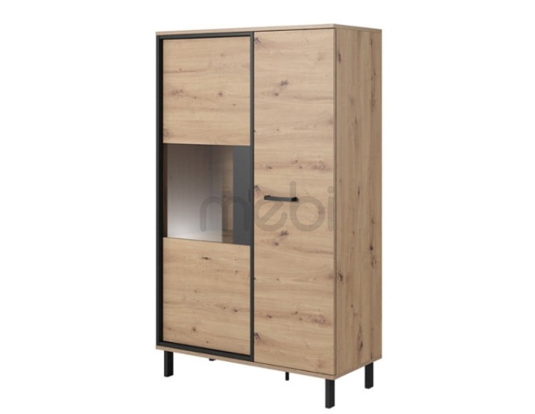 Низька вітрина зі склінням для вітальні Nest Meble Laski 90x150.4x40.2 (WITR_NIS_NEST) 143667