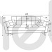 Диван Madis Lebex Meble 225x100x95 (MADIS_WERSALKA) 117875