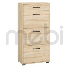 Тумба для взуття з дверцятами в передпокій Caro ML Meble 60x125x35 (Caro_14) 147870