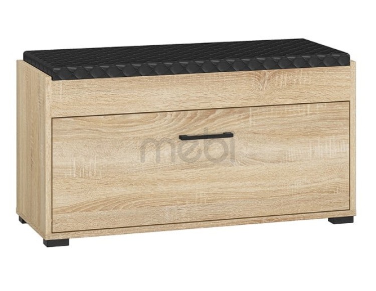 Тумба для взуття з сидінням для передпокою Caro ML Meble 90x48x34 (Caro-05) 147861