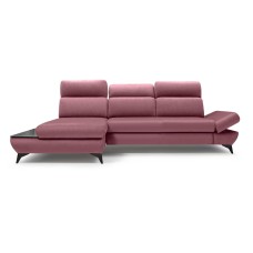 Кутовий диван лівий з регульованими підголовниками та дерев'яною полицею Titan Meble Laski 280x90x166 (TITAN_LEWY) 153752 Кутовий диван лівий з регульованими підголовниками та дерев'яною полицею Titan Meble Laski 280x90x166 (TITAN_LEWY) 153752