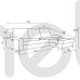 Правый угловой диван с контейнером и функцией сна Akira Meble Laski 252x70x168 (AKIRA_PRAWY) 071888
