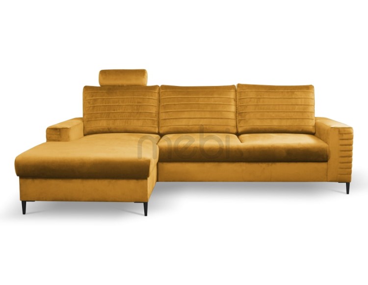 Кутовий диван лівий з функцією сну та контейнером Collin Meble Laski 252x99x165 (COLLIN_LEWY) 153563