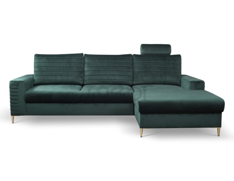 Правий кутовий диван зі спальною функцією та контейнером Collin Meble Laski 252x99x165 (COLLIN_PRAWY) 153560