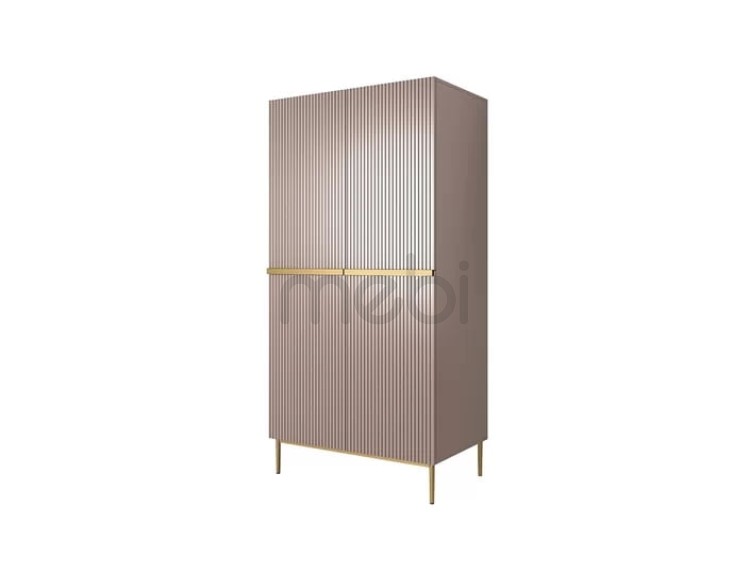 Гардероб на каркасі з контейнером Nicole 100 Bogart 100x220x62 (NICOLE_SZAFA_100_2D2SZ_NA_STELAŻU_Z_KONTENERKIEM) 154607