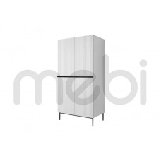 Гардероб на каркасі з контейнером Nicole 100 Bogart 100x220x62 (NICOLE_SZAFA_100_2D2SZ_NA_STELAŻU_Z_KONTENERKIEM) 154608