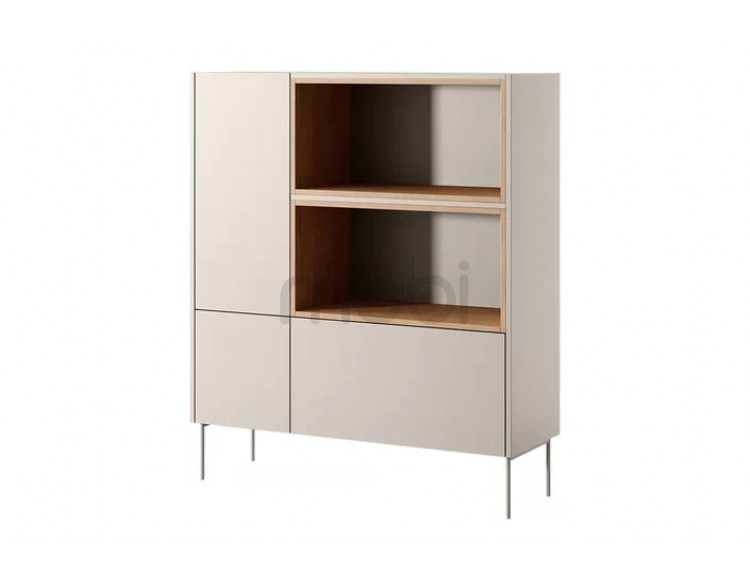 Високий комод см з тумбою, полицями та ящиком Desin 120 Bogart 120x140x40 (DESINKOMODAWYSOKA1202D1SZ) 155566