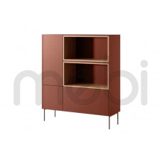 Високий комод см з тумбою, полицями та ящиком Desin 120 Bogart 120x140x40 (DESINKOMODAWYSOKA1202D1SZ) 156818