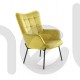 М'яке крісло гірчичного кольору Castel Halmar 71x97x79 (V-CH-CASTEL-FOT-MUSZTARDOWY) 155895